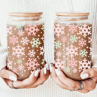 Pastel Snowflakes 17oz
