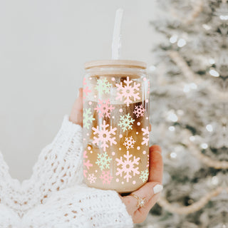 Pastel Snowflakes 17oz
