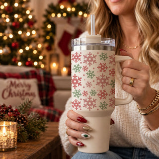 festive travel drinkware
snowflake Christmas beverage cup
pink and green holiday drinkware
red pink green Christmas tumbler
soft pink Christmas tumbler
blush pink holiday tumbler
pastel pink Christmas cup
pink green holiday coffee mugs
colorful Christmas tumbler
pretty Christmas drinkware
feminine holiday drinkware
girly Christmas tumbler
preppy Christmas tumbler
preppy pink Christmas tumbler
preppy holiday drinkware
grandmillennial Christmas tumbler
grandmillennial holiday cup
retro Christmas snowflakes
