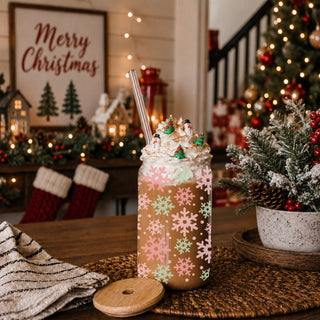 Pastel Snowflakes 17oz
