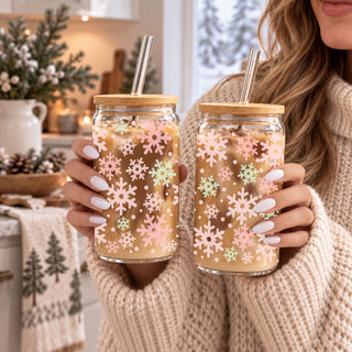 Pastel Snowflakes 17oz
