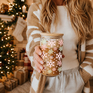 Pastel Snowflakes 17oz