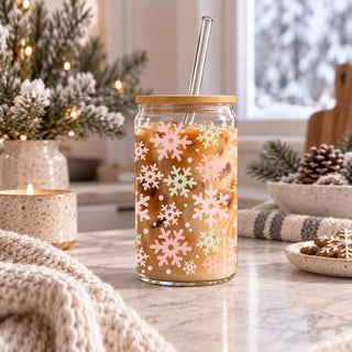 Pastel Snowflakes 17oz