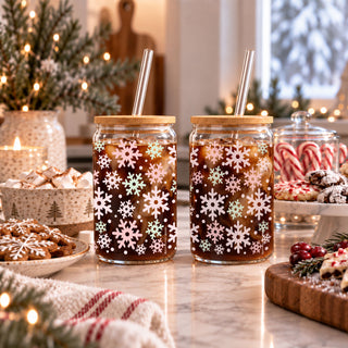Pastel Snowflakes 17oz