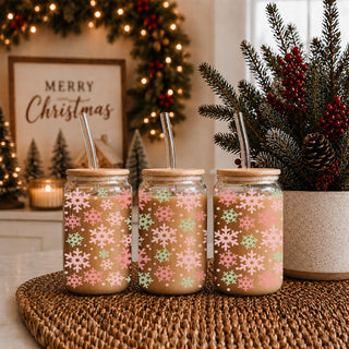 Pastel Snowflakes 17oz