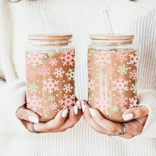 Pastel Snowflakes 17oz