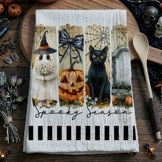 trend y halloween dish towel perfect hostess gift
cute halloween kitchen accessory towel with ghost and pumpkins
modern spooky season towel ideal for fall gift baskets
simple modern halloween towel for small apartment kitchen