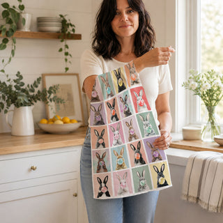 modern farmhouse easter decor
contemporary easter kitchen
minimalist easter decorations
maximalist bunny kitchen towels
eclectic easter dish towels
boho modern easter towels
scandinavian easter kitchen decor
mid century modern bunny towels
retro pop art easter towels
vintage modern bunny dish towels