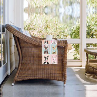 bunny blowing bubble gum towel
realistic bunny kitchen towel
photorealistic bunny dish towel
grid pattern bunny kitchen towel
multiple bunny kitchen towel
color block bunny dish towel
square grid easter kitchen towel
bunny collage kitchen towel
bunny gallery wall towel
warhol style bunny kitchen towel