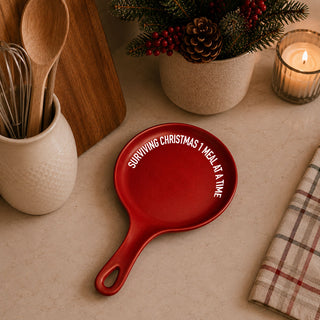 Christmas kitchen truth
Holiday meal planner
Red ceramic holiday spoon rest - perfect for Christmas baking
Christmas kitchen essentials - red spoon rest with festive design
Holiday host humor
Christmas mom gift
Holiday stress relief
Christmas kitchen sass