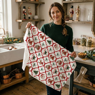 gingerbread and santa claus holiday kitchen towel
christmas tea towel with reindeer, santa, and candy canes
Retro holiday kitchen decoration
Vintage inspired Christmas kitchen decor
Holiday themed kitchen essentials
Christmas kitchen theme collection
warm cozy christmas dish towel traditional home decor
holiday kitchen towel rustic farmhouse christmas aesthetic