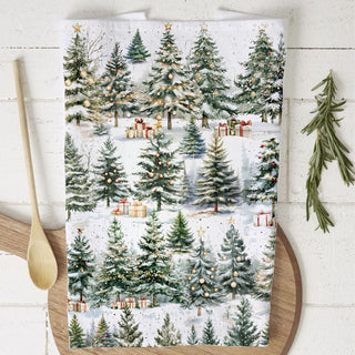 small christmas gift kitchen towel winter aesthetic
stocking stuffer christmas kitchen towel trees
gift for cozy home lovers winter kitchen towel
thoughtful christmas gift forest kitchen towel
holiday gift basket filler kitchen towel winter