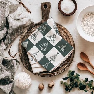 Wholesale grid christmas tree kitchen towel minimalist design
checkerboard christmas tree dish towel neutral tones
modern christmas kitchen towel with multiple tree styles
neutral christmas towel with simple tree illustrations
minimalist holiday kitchen towel soft grey christmas decor
