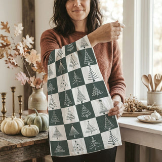 neutral toned christmas kitchen decor towel farmhouse style
simple elegant christmas dish towel minimalist home decor
country farmhouse christmas kitchen towel neutral palette
clean aesthetic christmas towel modern holiday decor
understated christmas kitchen towel neutral home styling