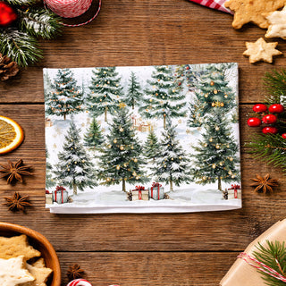 absorbent kitchen towel with winter tree design
cotton dish towel winter forest print kitchen use
durable kitchen towel christmas tree pattern
everyday dish towel winter trees design
multi purpose kitchen towel holiday forest print
kitchen cleaning towel winter decor design