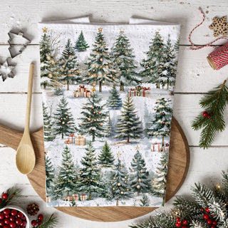 cozy lodge kitchen decor towel christmas forest
mountain home christmas kitchen towel winter trees
rustic retreat kitchen towel snowy forest decor
log cabin holiday decor kitchen towel evergreen
outdoor inspired cabin kitchen towel winter trees