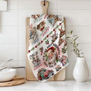 unique vintage christmas kitchen towel retro holiday decor gift
one of a kind vintage christmas dish towel nostalgic santa design
unique retro holiday tea towel farmhouse christmas kitchen decor
vintage inspired christmas towel exclusive holiday home decor
boutique style vintage christmas kitchen towel nostalgic design
vintage christmas kitchen towel styled holiday kitchen photo