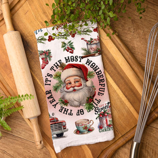 classic christmas kitchen towel meaningful holiday present
vintage santa towel cozy christmas gift idea for mom
nostalgic holiday kitchen towel perfect christmas gift
retro farmhouse christmas towel gift for holiday hostess
vintage christmas towel charming gift for holiday lovers