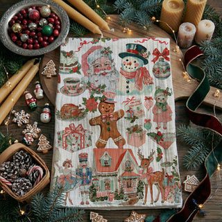 pink vintage christmas kitchen towel retro holiday tea towel decor
pink santa christmas towel vintage style holiday kitchen decor
retro pink christmas tea towel with vintage santa illustration
pink christmas decor kitchen towel farmhouse holiday style
vintage inspired pink christmas kitchen towel with santa claus