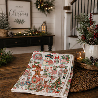 pink holiday hand towel for kitchen vintage santa design
pink christmas flour sack towel soft kitchen essential
pink holiday tea towel for cooking and baking decor
pink christmas kitchen cloth decorative and functional
pink festive dish towel vintage style kitchen use