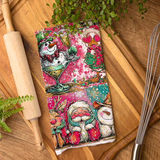 christmas kitchen towel for messy holiday cooking days
fun holiday towel for baking cookies christmas kitchen
kitchen towel for holiday cleanup and festive decor
decorative towel for christmas baking and hosting