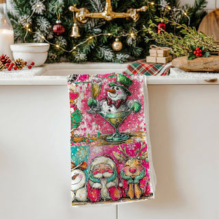 christmas kitchen towel for moms fun holiday home decor
gift for women who love christmas decor kitchen towel
cute christmas towel for best friend holiday gift idea
holiday kitchen decor for women colorful dish towel