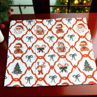 Holiday icons kitchen towel
Christmas symbols kitchen accessories
Classic Christmas figures kitchen towel