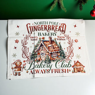 Flour sack cotton Christmas kitchen towel
Absorbent gingerbread holiday kitchen towels
Christmas kitchen accessories gift
Gingerbread kitchen towel stocking stuffer