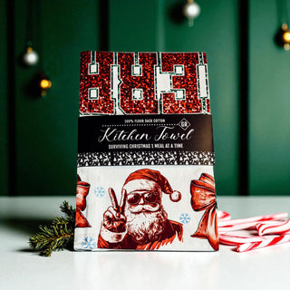 Glitter bow Christmas kitchen accessories
Christmas kitchen towel sparkle design
Wholesale Coquette Christmas kitchen decor accessories
Elevated Christmas kitchen towel glitter