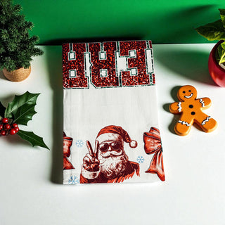 Christmas sparkle kitchen accessories
Glitter holiday kitchen decor towel
Sparkle Christmas kitchen styling
Christmas kitchen towel gift wrap