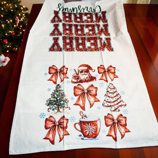Rush Christmas kitchen towel shipping
Christmas kitchen towel expedited shipping
Sophisticated Christmas kitchen towel bow