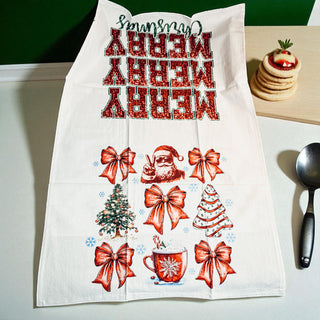 Elevated holiday kitchen accessories
Upscale Christmas kitchen towel design
Coquette Christmas kitchen essentials
Christmas coquette aesthetic kitchen towel