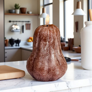 decorative pumpkin and gourd LED wax set
battery powered pumpkin glow candles
fall wedding table centerpiece flameless candles