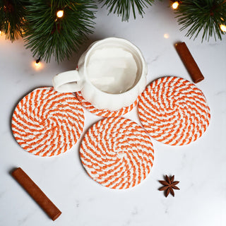 Bar coasters braided rope fall colors neutral gift set
Entertaining coasters braided rope autumn gift bundle neutral