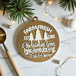 Gold ornament for men
gold ornament for baby girl or baby boy
gold ornament for boys
gold ornament christmas
gold ornament tree
farmhouse holiday ornament with rustic wood accents
festive wooden ornament for cozy Christmas decor
Christmas tree farm keepsake ornament
country farmhouse wooden holiday decoration
rustic tree lot Christmas ornament
evergreen farm Christmas tree ornament
Christmas tree nursery inspired wooden ornament
wooden pine tree ornament for rustic holiday decor