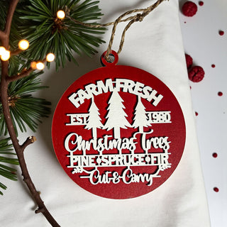 wooden Christmas tree ornament with tree farm design
farmhouse wooden ornament for Christmas tree
Christmas tree farm inspired holiday ornament
country Christmas tree farm wood ornament
rustic Christmas tree lot ornament
wood ornament for home
wood ornament hanging wall
wood ornament layered
wood ornament slices
wood ornament with sayings