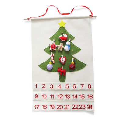 Cute and Fun Christmas Advent Calendar that hangs, Felt Pieces