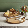 Natural Wooden Serving Trays with handles