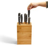 Bamboo Knife Block, Heavy Duty, High End Kitchen Design