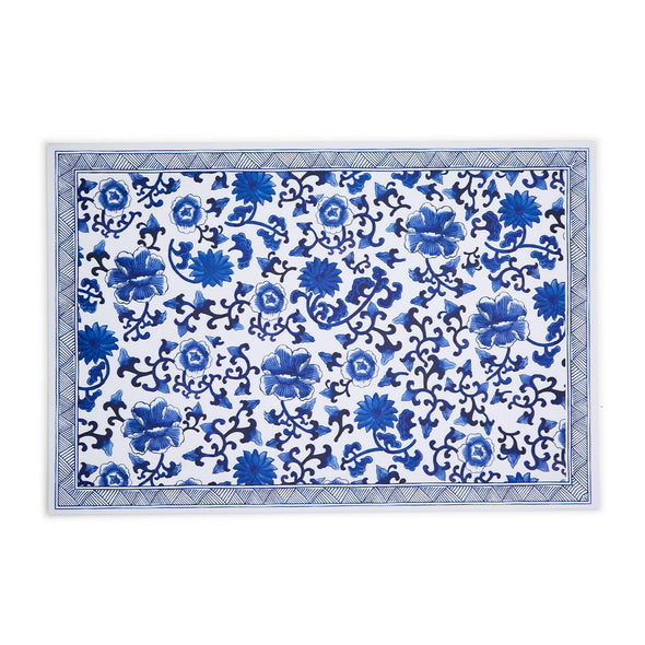 Blue and White Placemats Disposable