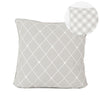 Gray Plaid PIllow, Cirss Cross Pillow Decor, Canvas Pillows Doublesided