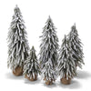 Faux Christmas Trees with Snow on them for Neutral Interiors