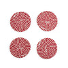 Candy Cane Coaster Set for Holidays - Christmas Tablescape Accessories