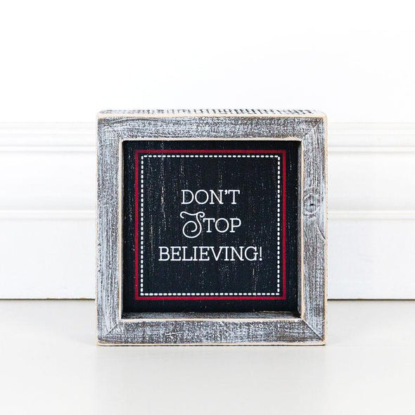 Don't Stop Believing Sign For Christmas