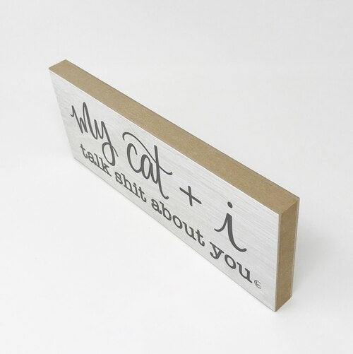 Funny Cat Gifts, Funny Cat Lady Sign