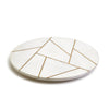 White and Gold Lazy Susan, Marble Charcuterie Boards, Round Marble Kitchen Trays