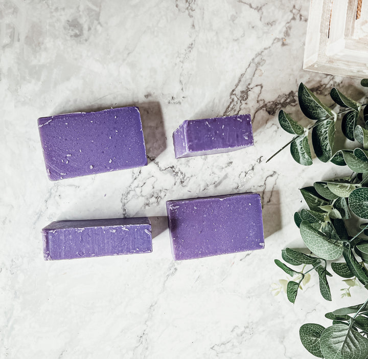Handmade Purple Soap Bars all natural