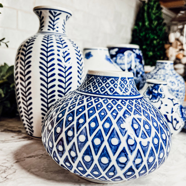 Hand Painted Vase Set, Summer Decorating Tips Modern Boho