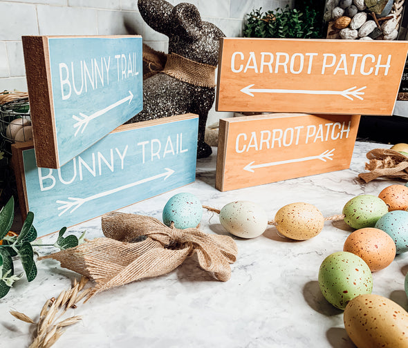 Cute Easter Wooden Home Decor Signs, Easter Farmhouse Decorating Inspo