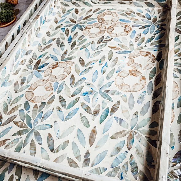 Mother of Pearl Mosaic Tile Trays